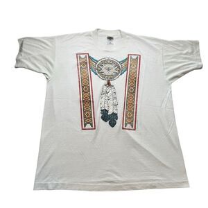 Vintage Moxie Alley Native American Fruit of the Loom Tee Men’s XL USA Made